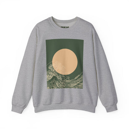 Nature-Inspired Unisex Crewneck Sweatshirt, Cozy Casual Wear, Gift for Outdoor Lovers, Perfect for Fall and Winter