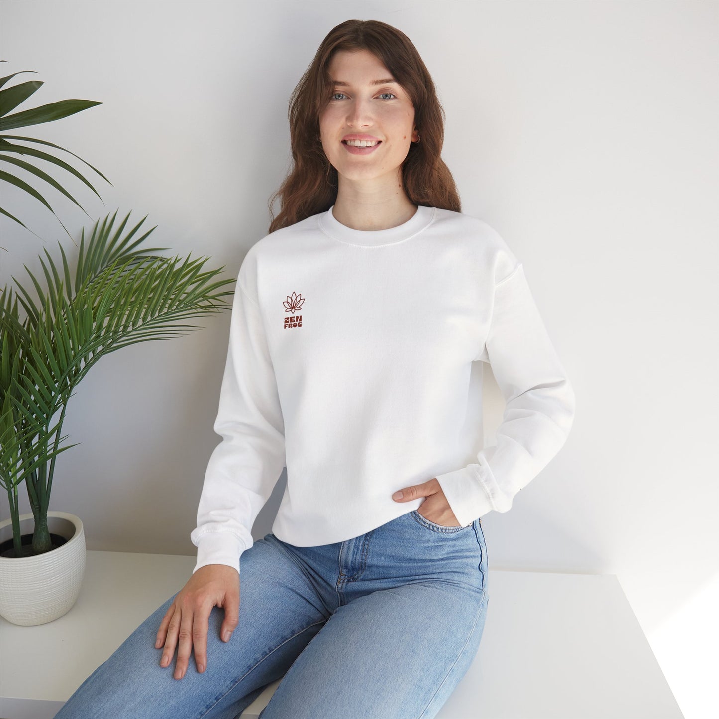 Cactus Art Crewneck Sweatshirt - Cozy unisex pullover, perfect for plant lovers, everyday wear, gifts for him/her, and casual outings