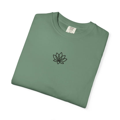 Lotus Bloom Unisex T-shirt, Soft Cotton Tee, Spiritual Gift, Meditation Wear, Casual Daily Outfit, Nature Lover Apparel