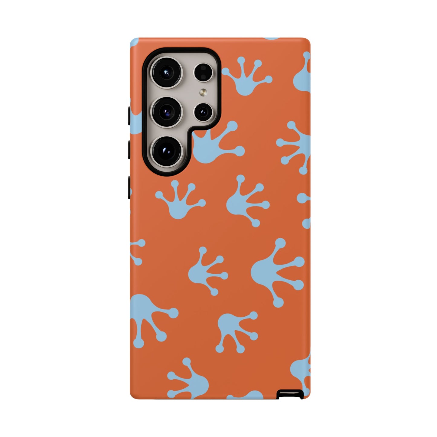 Frog Print Phone Case - Tough Cases, Orange Frog Design, Unique Gift, Fun Accessories, Vibrant Phone Cases, Cool Cases