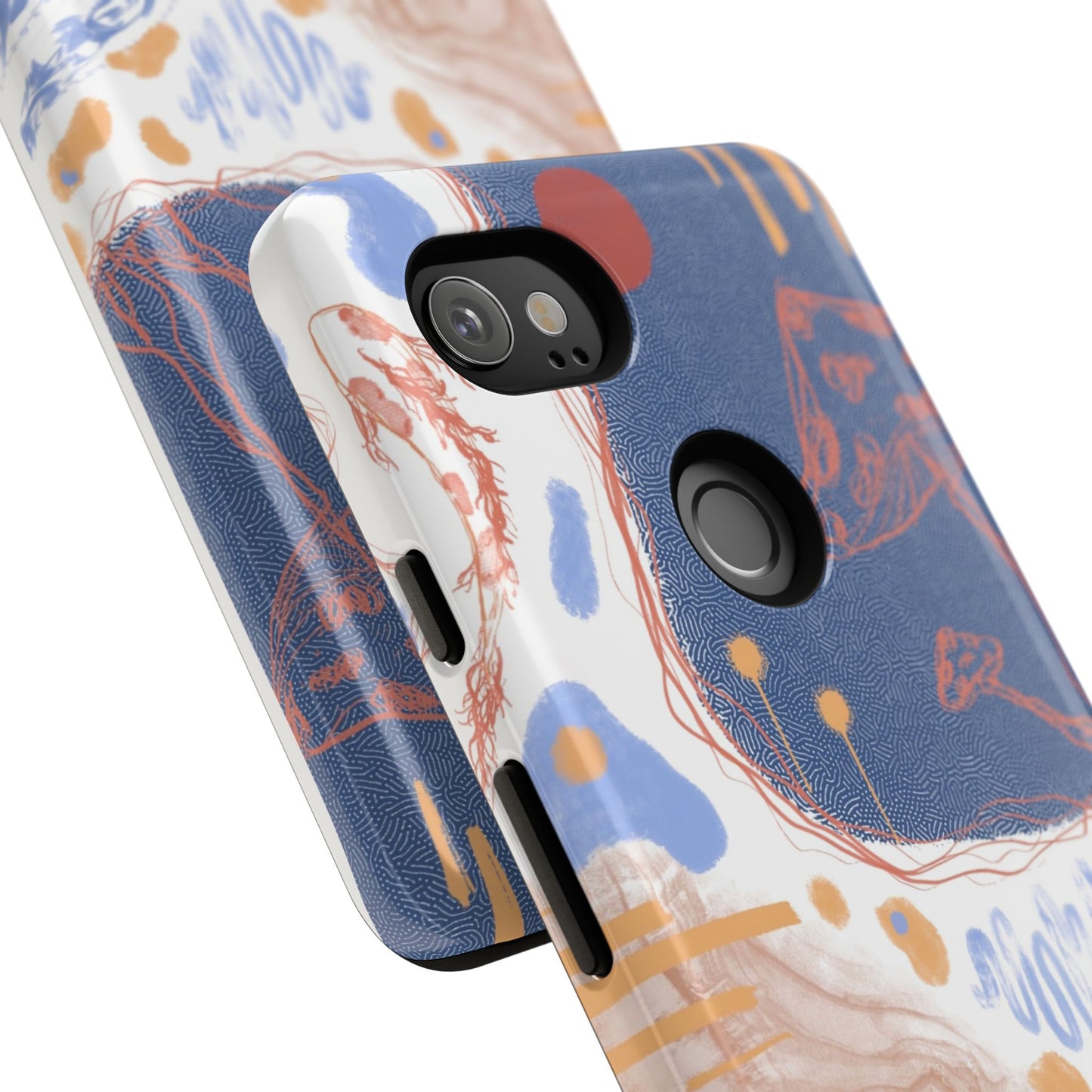 Artistic Phone Case with Abstract Design, Tough Phone Case, Unique Gift, Trendy Accessories, Modern Art Case, Stylish Tech Gear