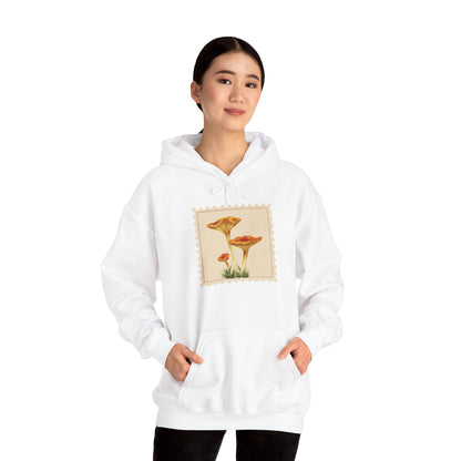 Botanical Print Hoodie, Cozy Sweatshirt, Nature Lover Gift, Comfortable Casual Wear, Fall Fashion, Unisex Hoodie, Comfy Mushroom Hoodie, Nature Vibes, Perfect for Fall