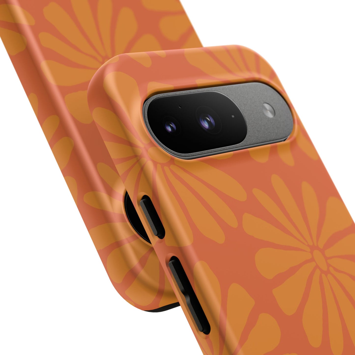 Stylish iPhone Case, Floral Phone Cover, Tough Phone Cases, Green Daisy Design, Unique Gift for Her, Spring Accessories