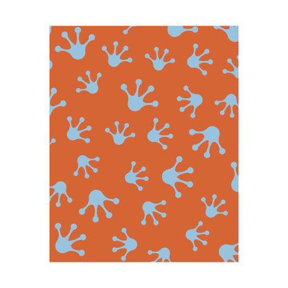 Funky Frog Splash Art Print, Kids Room Decor, Whimsical Wall Art, Nature Inspired Decor, Playful Home Touches