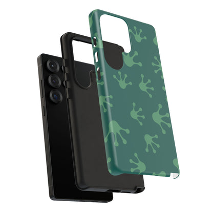 Frog Print Phone Case, Nature Lover Gift, Eco-Friendly Cover, Fun Green Design, Unique Frog Accessories