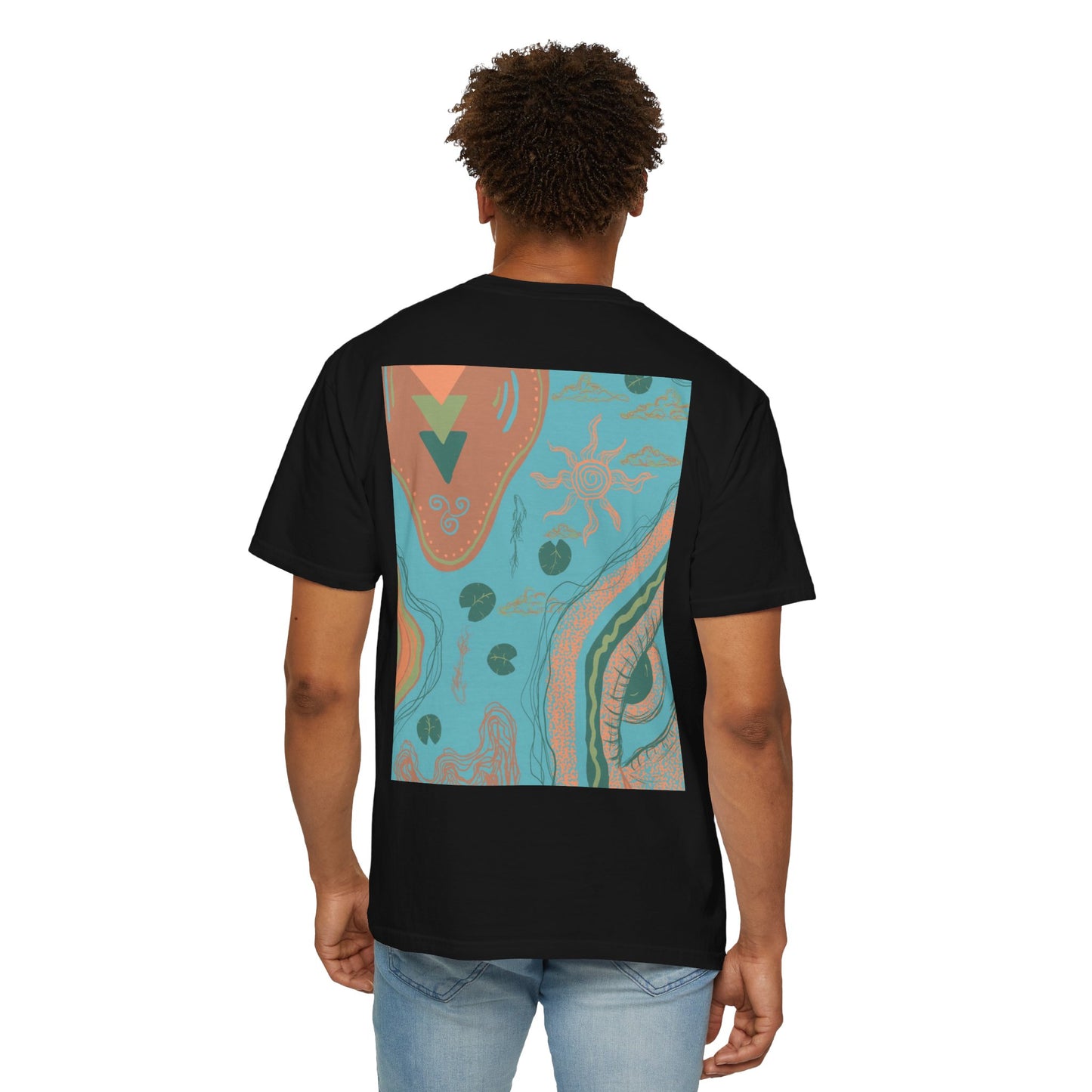 Vibrant Unisex Graphic T-shirt, Bohemian Tee, Casual Wear, Gift for Friends, Festival Apparel, Summer Style, Unique Design