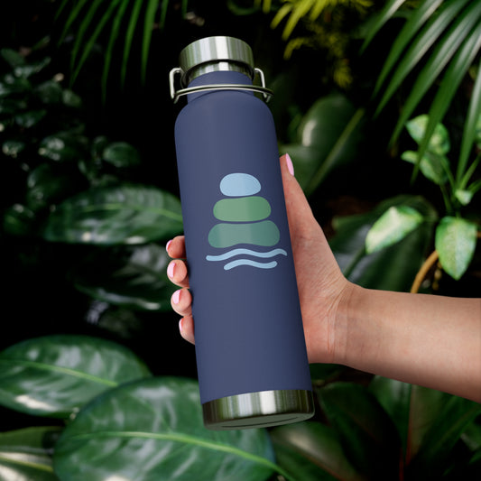 Calm Oasis Water Bottle | Insulated Hydration Flask for Yoga, Travel, Exercise, Eco-friendly Gift, Outdoor Adventures, Gift for Him, Gift for Her