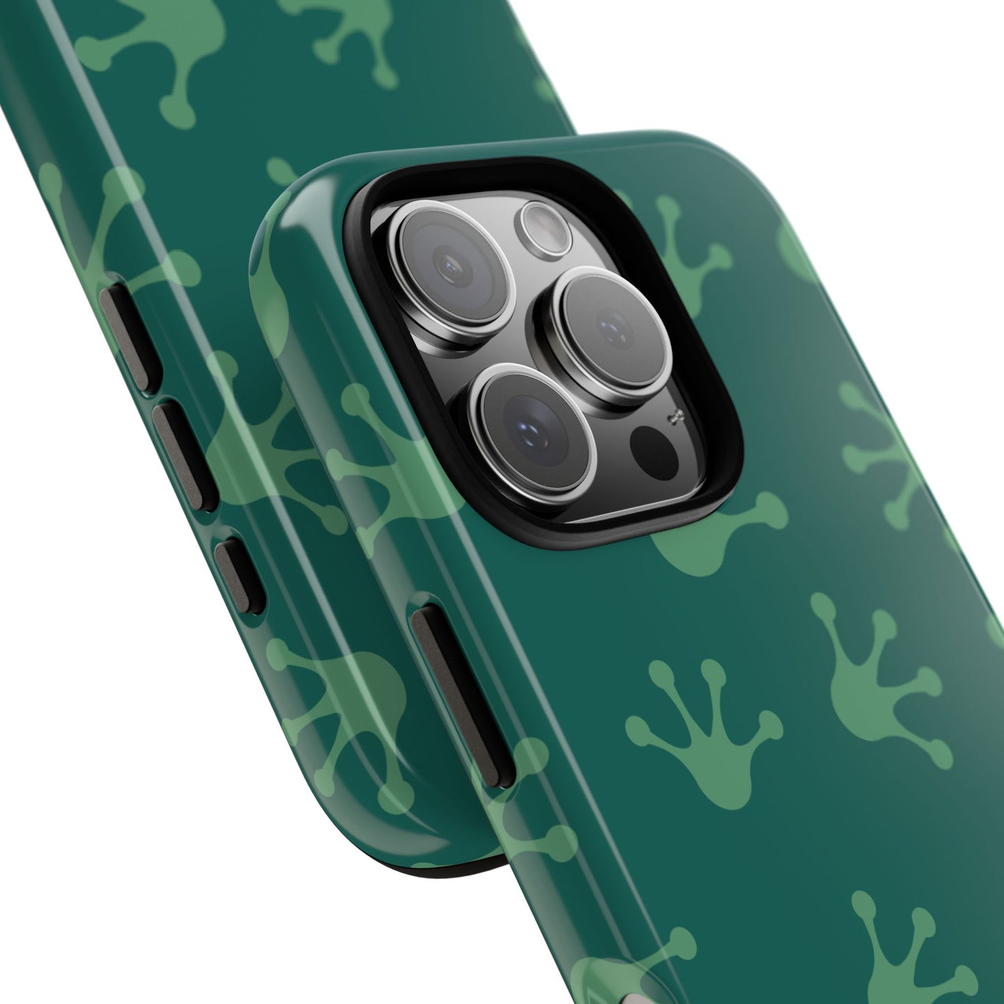 Frog Print Phone Case, Nature Lover Gift, Eco-Friendly Cover, Fun Green Design, Unique Frog Accessories