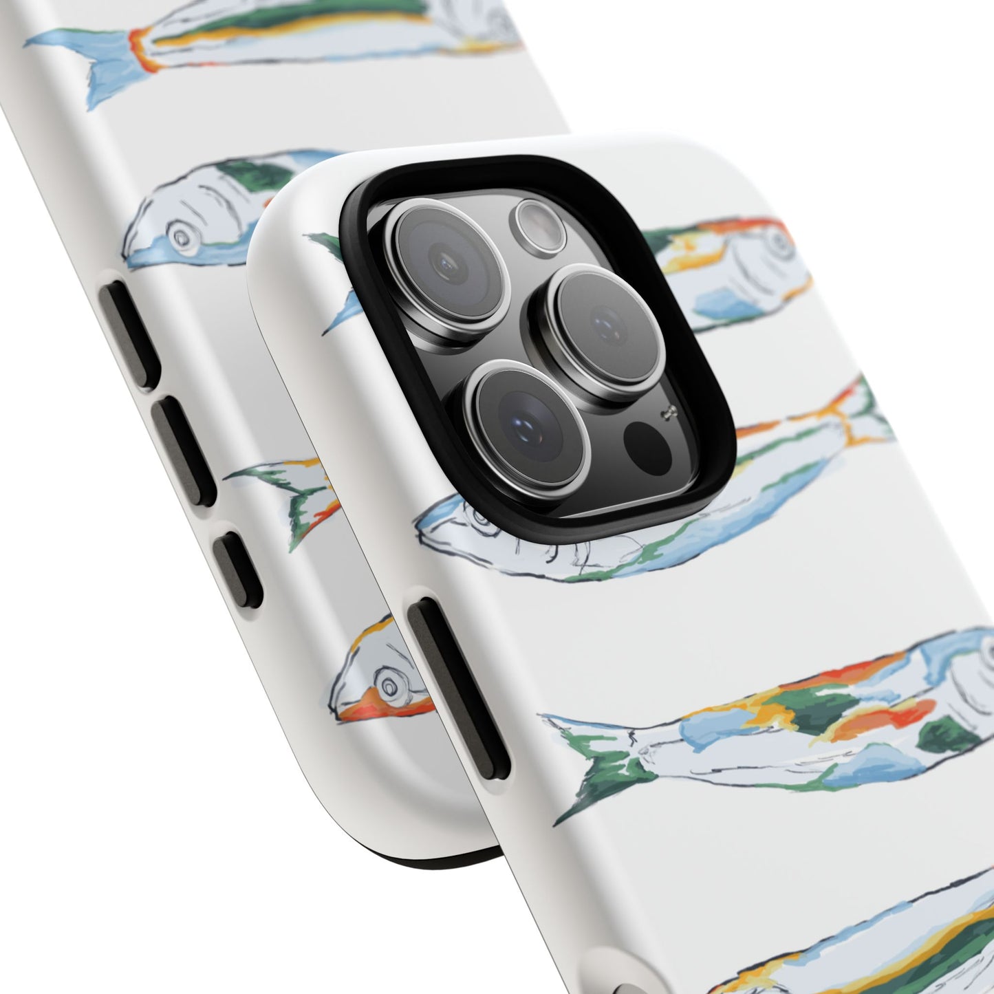 Tough Cases – Artistic Fish Design Phone Case, Unique Gift for Aquatic Lovers, Perfect for Birthdays, Holidays, and Everyday Use, Quirky Cases, Fun Phone Cases