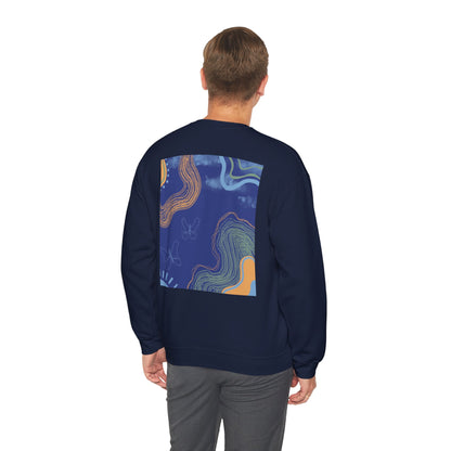 Vibrant Unisex Crewneck Sweatshirt, Cozy Sweatshirt for All Seasons, Casual Wear, Art-Inspired Gift, Spring Fashion, Unisex Apparel