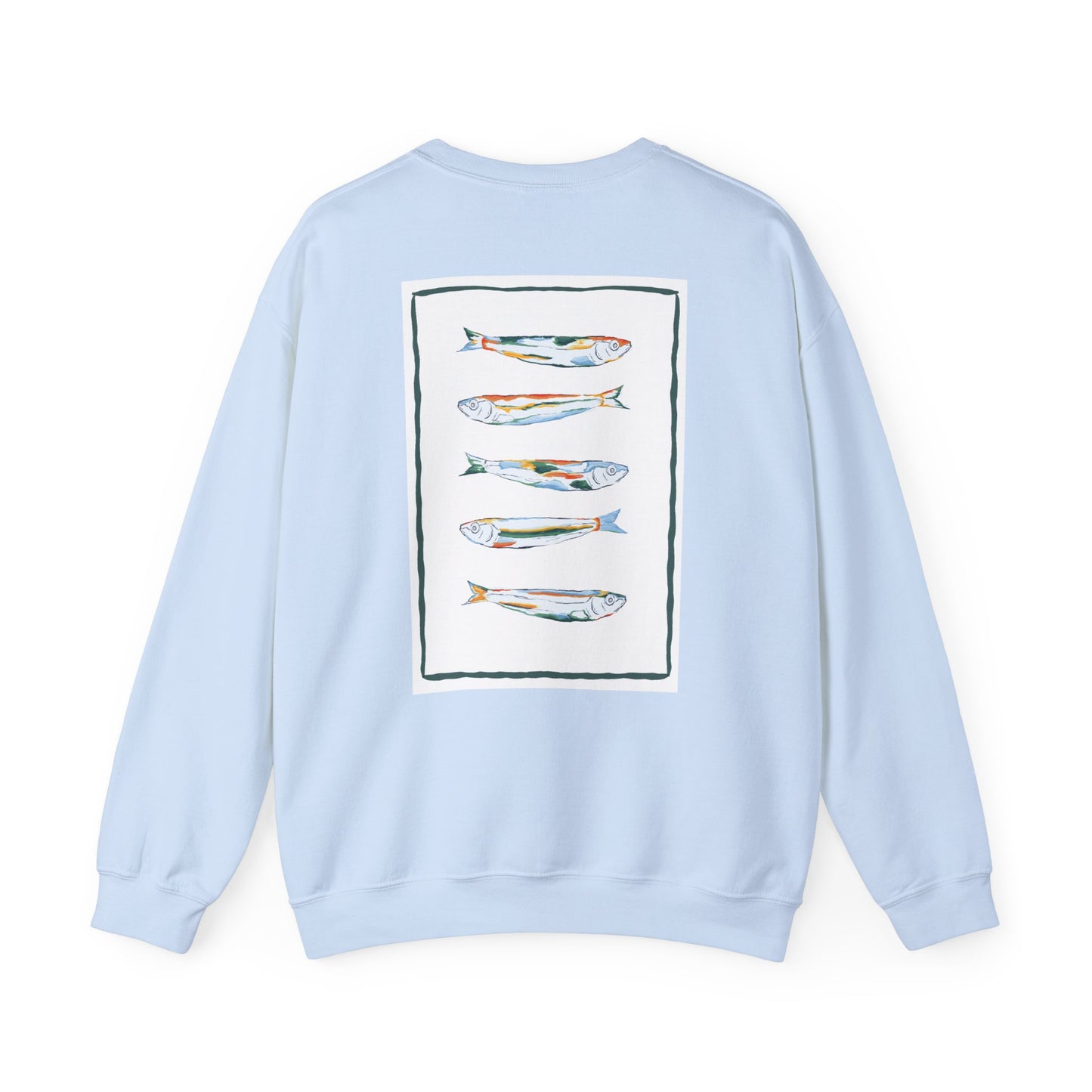 Funky Fish Crewneck Sweatshirt - Zen Frog Cozy & Calm Vibes for All, Perfect Gift for Nature Lovers, Relaxation, and Casual Wear