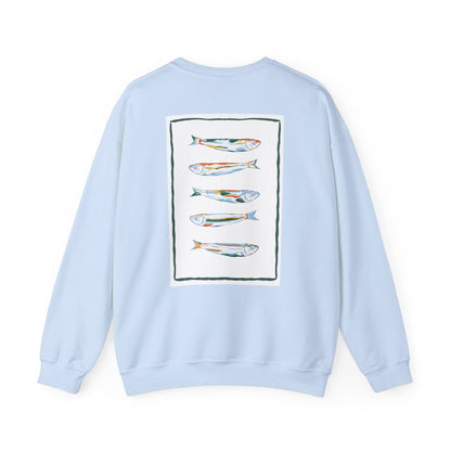 Funky Fish Crewneck Sweatshirt - Zen Frog Cozy & Calm Vibes for All, Perfect Gift for Nature Lovers, Relaxation, and Casual Wear