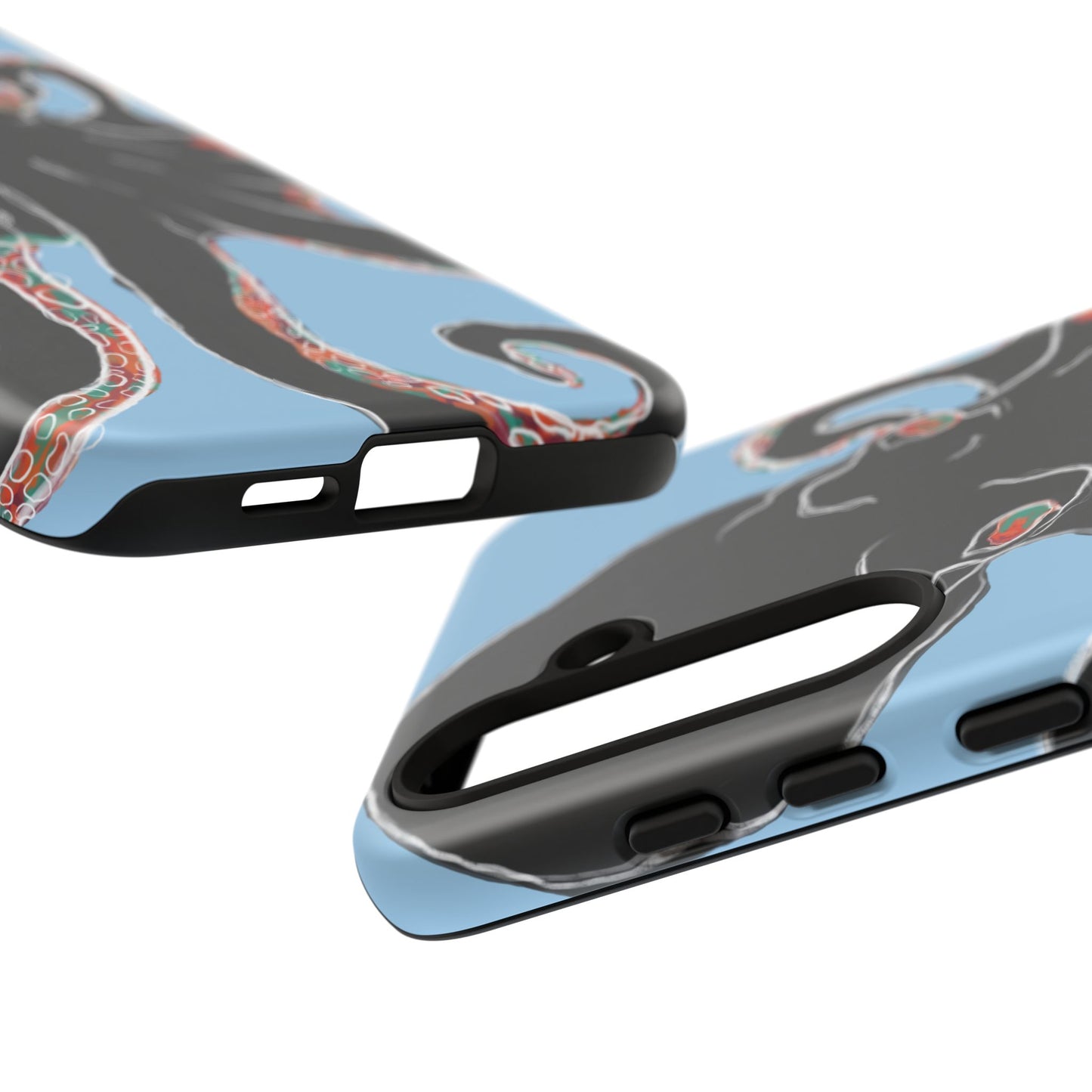 Octopus Tough Phone Case, Sea Creature Design, Ocean Lover Gift, Unique Phone Cover, Underwater Artwork