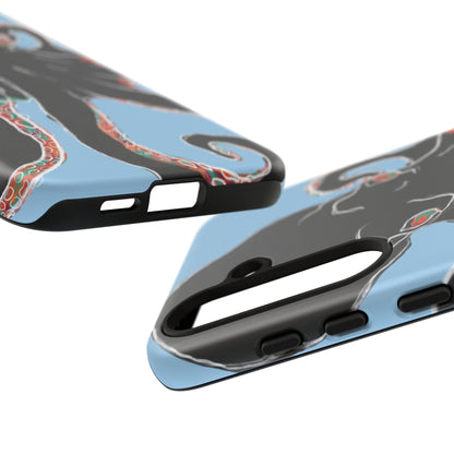 Octopus Tough Phone Case, Sea Creature Design, Ocean Lover Gift, Unique Phone Cover, Underwater Artwork