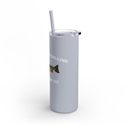 Fishing Lover's 20oz Tumbler - Perfect for Outdoors, Travel, Gifts, Father's Day, Camping, and More!