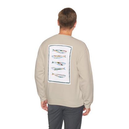 Funky Fish Crewneck Sweatshirt - Zen Frog Cozy & Calm Vibes for All, Perfect Gift for Nature Lovers, Relaxation, and Casual Wear