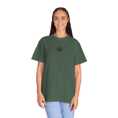Lotus Bloom Unisex T-shirt, Soft Cotton Tee, Spiritual Gift, Meditation Wear, Casual Daily Outfit, Nature Lover Apparel