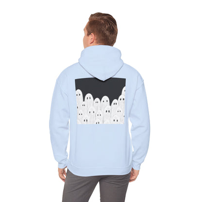 Painted Ghosts Pullover | Halloween Ghost Hoodie, Unisex Boo Sweatshirt, Spooky Gift for Fall, Cozy Halloween Apparel, Ghost Lover Hoodie, Perfect for Spooky Season
