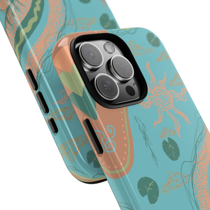 Whimsical Phone Case with Artistic Ocean Design, Floral Phone Cover, Unique Gift for Nature Lovers, Eco-Friendly Cell Accessories, [...]