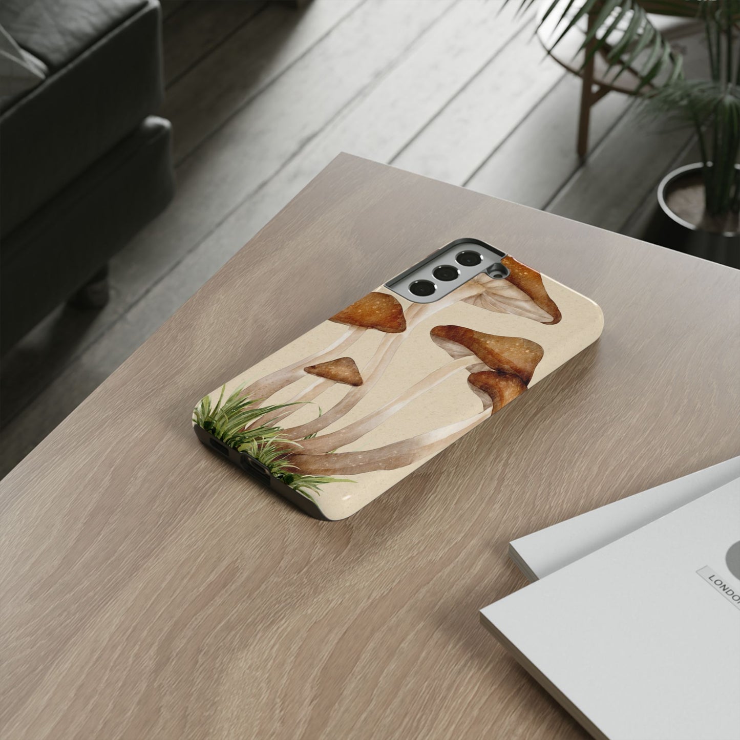 Mushroom Phone Case - Nature Lover, Eco-Friendly Gift, Cute Cell Phone Cover, Aesthetic Tech Accessory, Unique Fall Decor, Artsy Phone Cases, Cute, Gift for Her, Nature-inspired Designs, Durable Cases