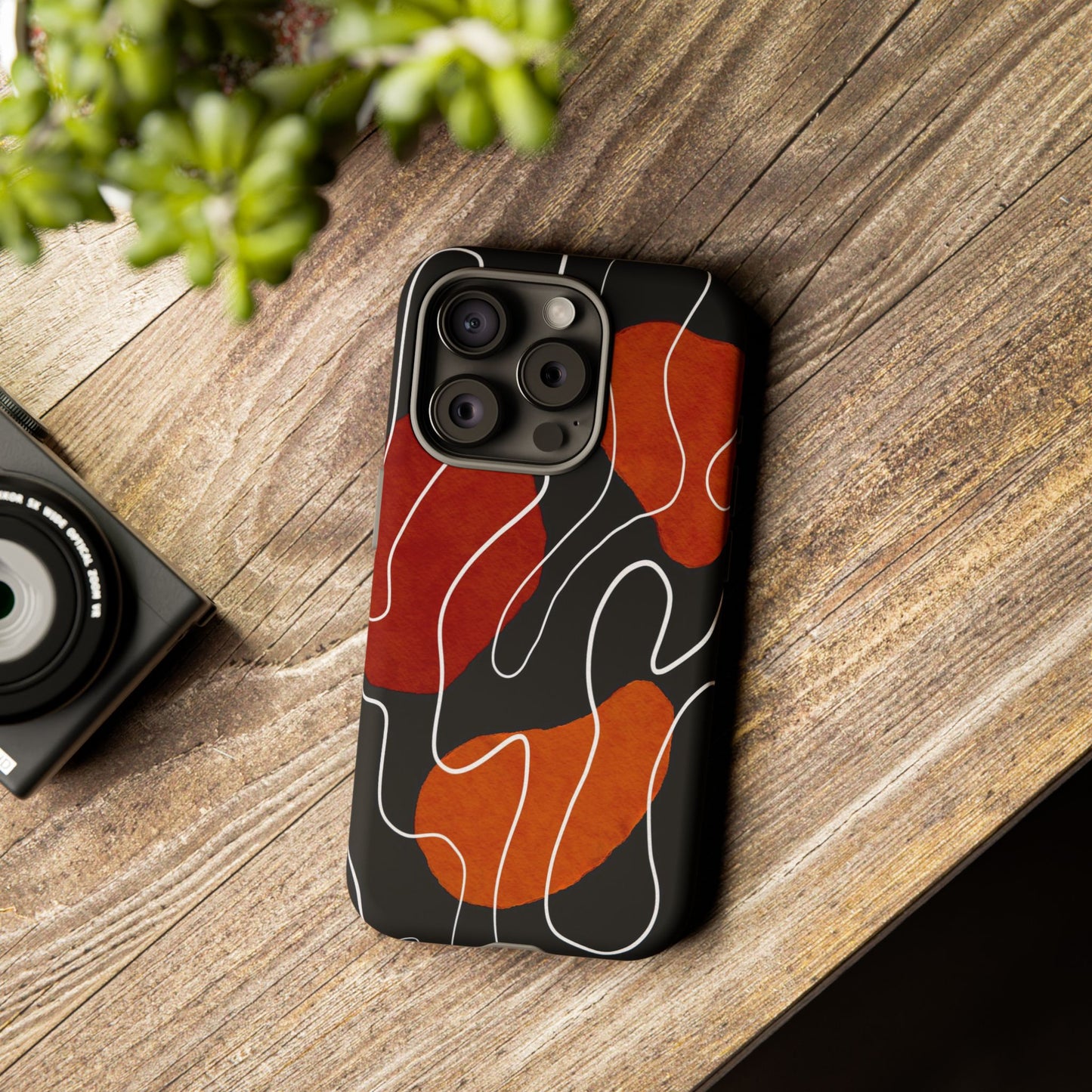 Stylish Phone Case with Abstract Design, Tough Cases for Modern Life, Trendy Phone Accessory, Unique Gift Idea, Holiday Present