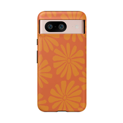 Stylish iPhone Case, Floral Phone Cover, Tough Phone Cases, Green Daisy Design, Unique Gift for Her, Spring Accessories
