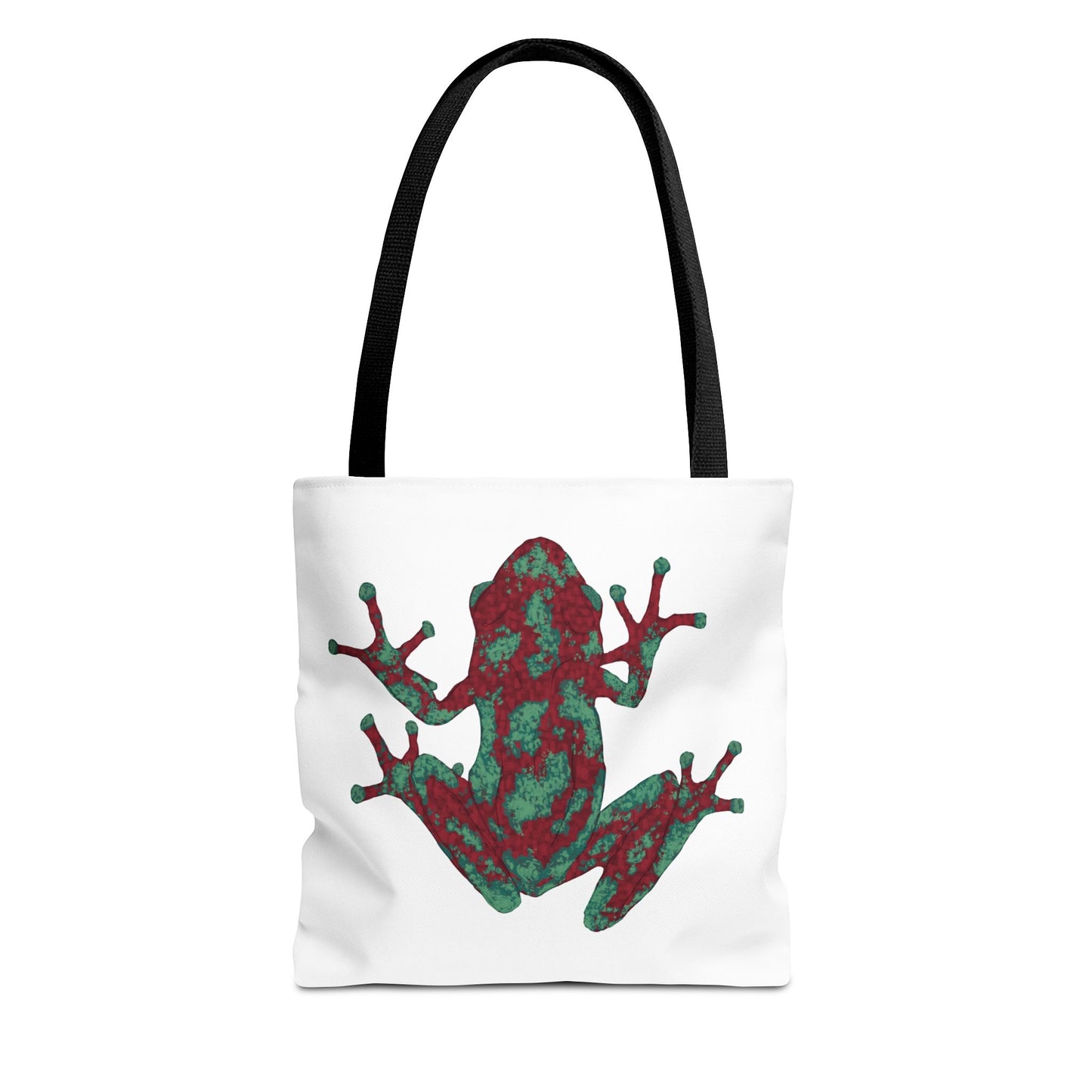 Frog Art Tote Bag, Eco-Friendly Shopping Bag, Nature Lover Gift, Stylish Reusable Tote, Unique Animal Print Purse
