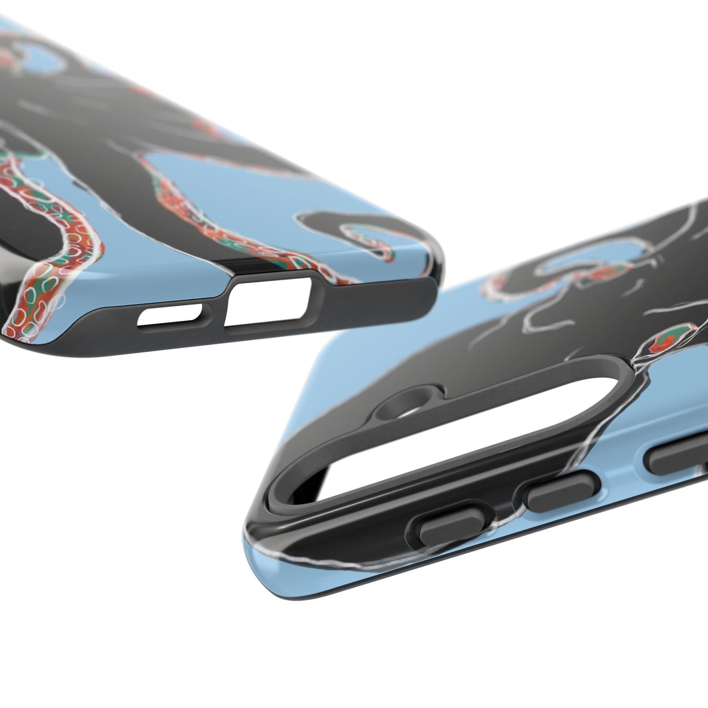 Octopus Tough Phone Case, Sea Creature Design, Ocean Lover Gift, Unique Phone Cover, Underwater Artwork