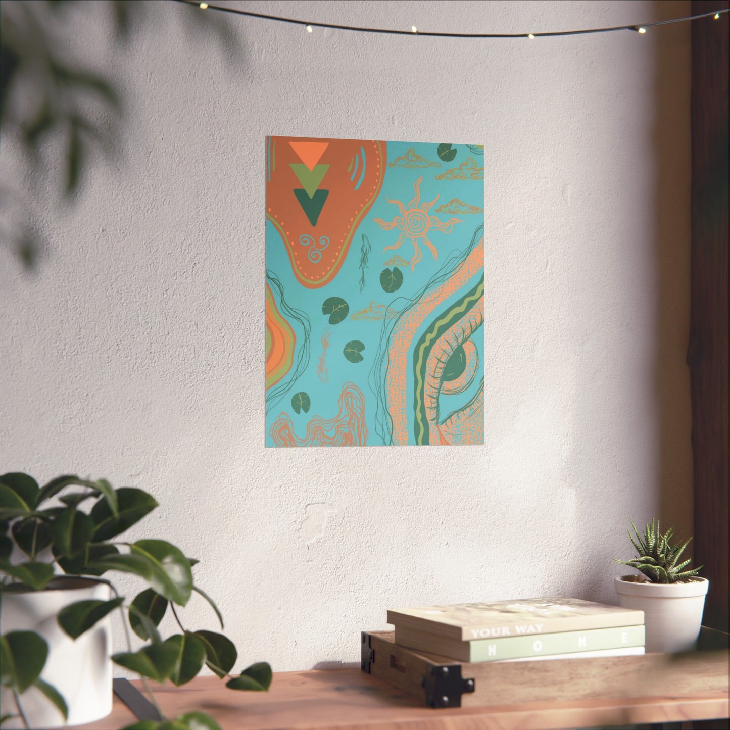 Bohemian Matte Vertical Posters, Wall Art Decor, Home Decoration, Gift for Art Lovers, Aesthetic Room Decor, Unique Wall Art