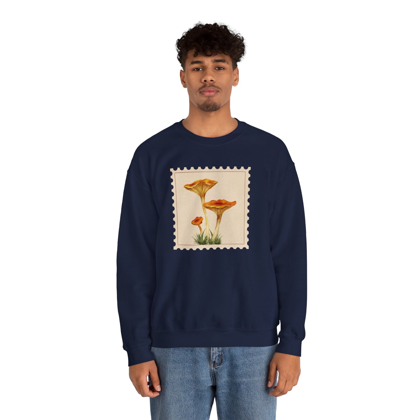 Vintage Floral Crewneck Sweatshirt, Cozy Fall Wear, Unisex Gift, Mushroom Art Apparel, Nature Lover Outfit, Comfy Mushroom Crewneck, Vintage Style
