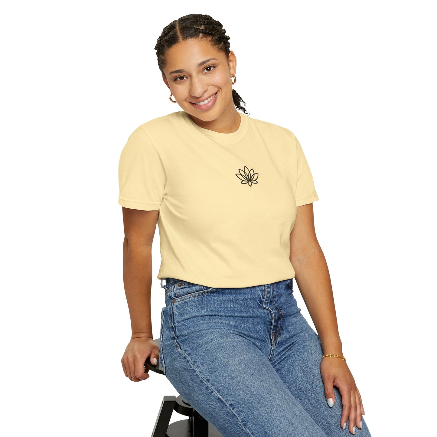 Lotus Bloom Unisex T-shirt, Soft Cotton Tee, Spiritual Gift, Meditation Wear, Casual Daily Outfit, Nature Lover Apparel