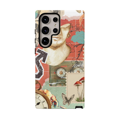 Artistic iPhone Case, Tough Cases with Vintage Design, Unique Phone Cover, Gift for Art Lovers, Protective Case for All Occasions, Vintage Collage Art