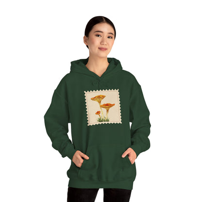 Botanical Print Hoodie, Cozy Sweatshirt, Nature Lover Gift, Comfortable Casual Wear, Fall Fashion, Unisex Hoodie, Comfy Mushroom Hoodie, Nature Vibes, Perfect for Fall