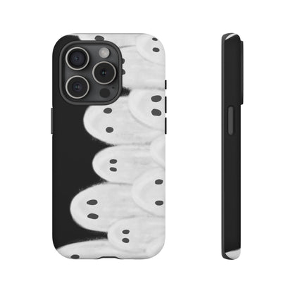 Painted Ghosts Phone Case | Ghostly Tough Phone Case for Spooky Style, Halloween Gift, Phone Cover, Ghost Theme, Unique Accessory, Spooky Season, Viral Painted Ghosts Inspired Design