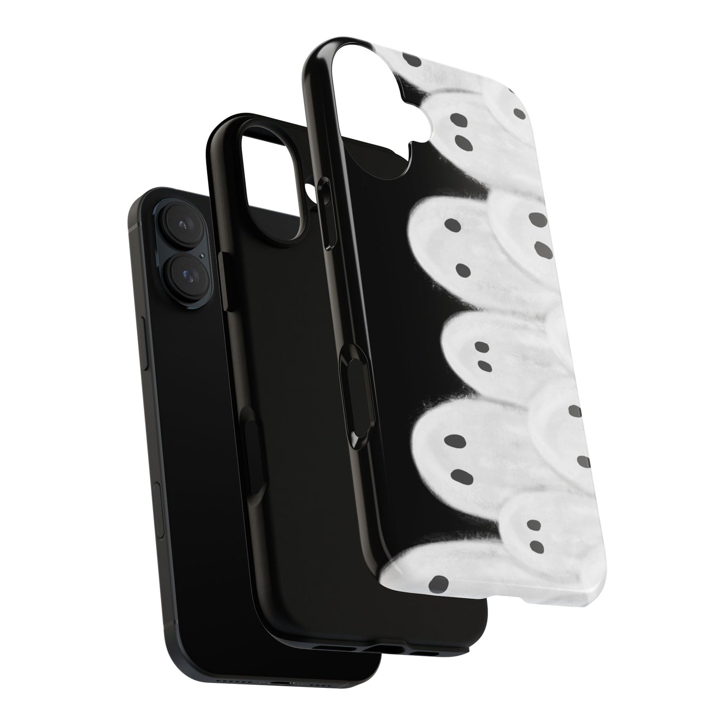 Painted Ghosts Phone Case | Ghostly Tough Phone Case for Spooky Style, Halloween Gift, Phone Cover, Ghost Theme, Unique Accessory, Spooky Season, Viral Painted Ghosts Inspired Design