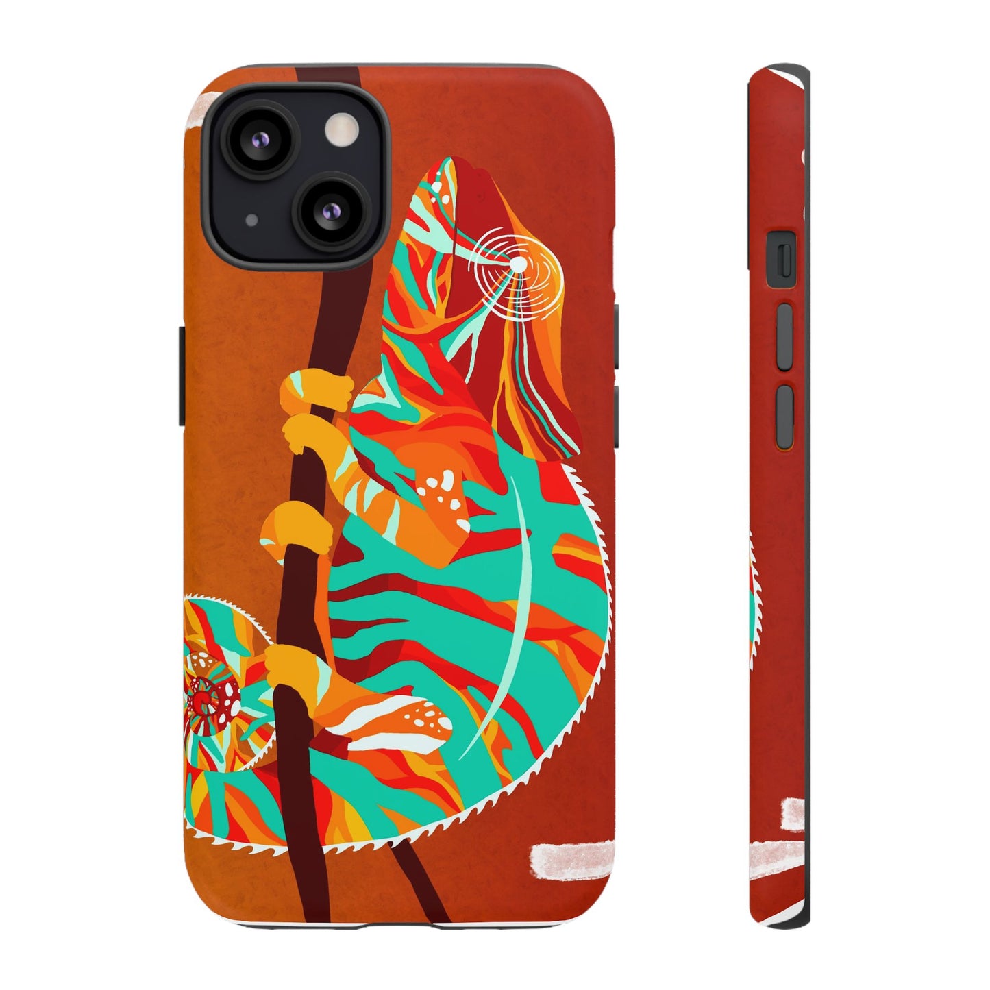 Chameleon Phone Case - Vibrant Artistic Design, Tough Cases for Animal Lovers, Unique Gift, Eco-Friendly Protection