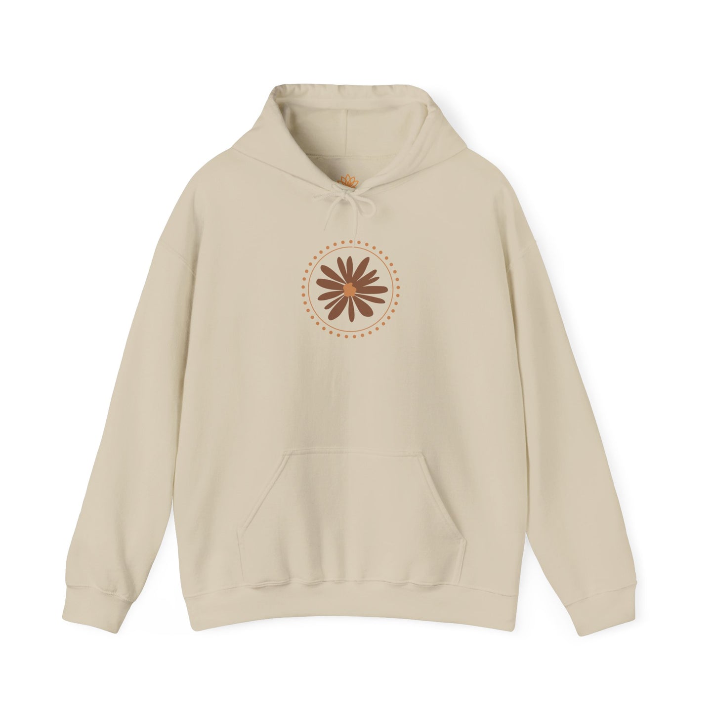 Chic Flower Design Unisex Hoodie, Cozy Sweatshirt, Trendy Gift for Her, Fall Fashion, Casual Comfort Wear