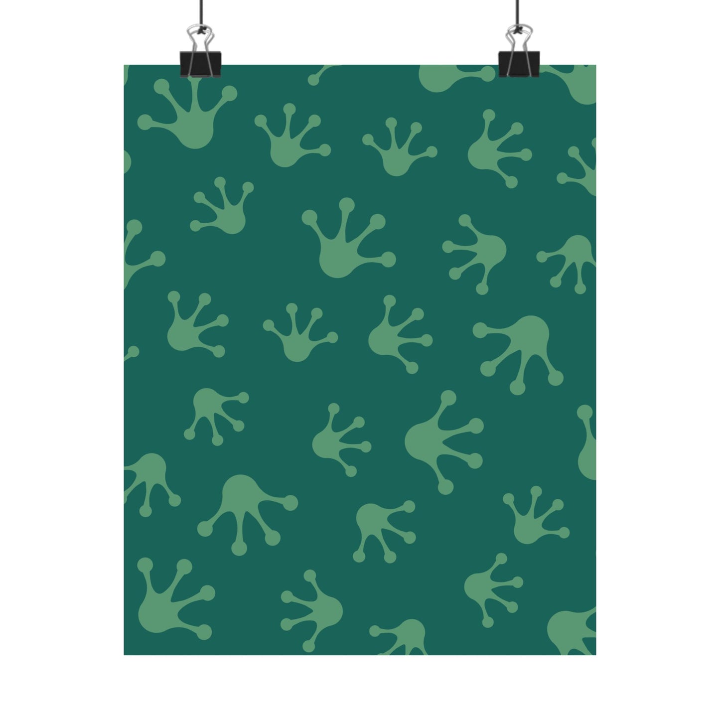 Frog Splash Art Prints, Fun Wall Decor for Kids, Nursery Room Accent, Green Frog Pattern Posters, Gift for Frog Lovers