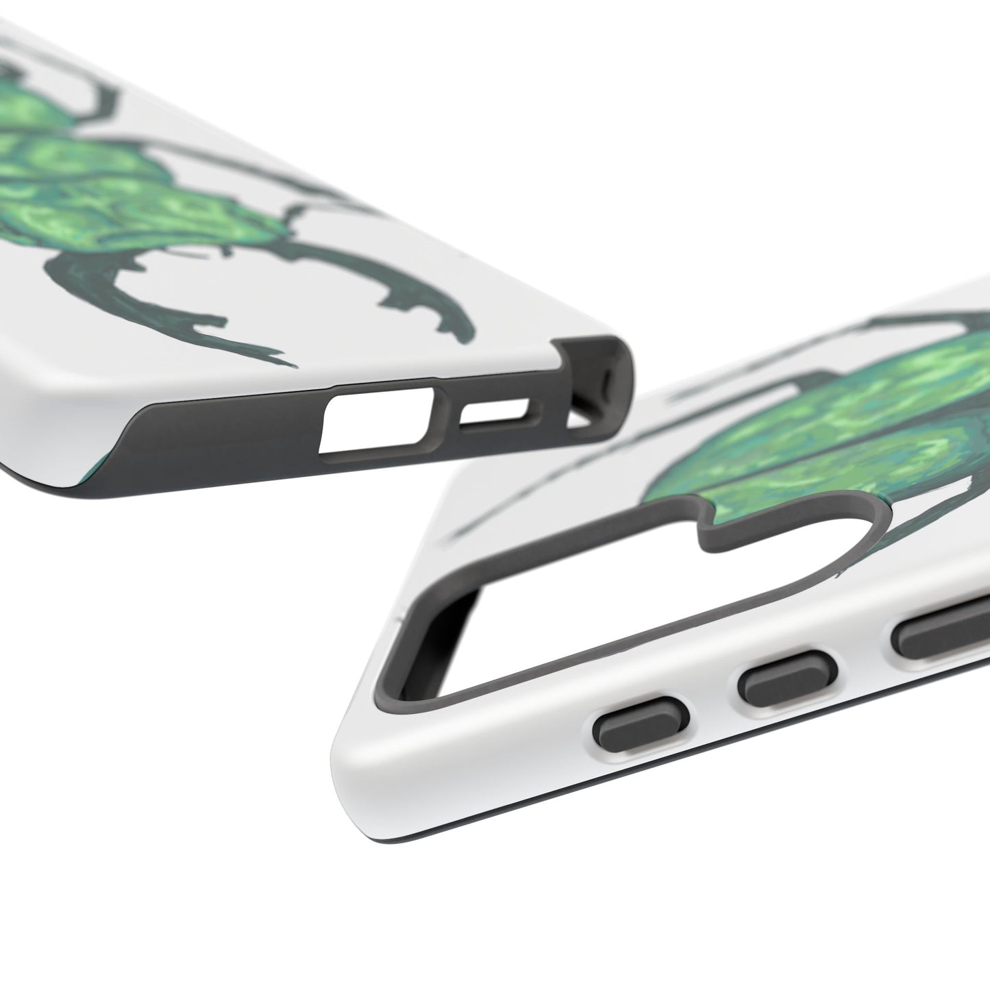 Green Beetle Phone Case - Tough Cases, Insect Lover Gift, Nature Lover Accessory, Unique Phone Cover, Eco-Friendly Design