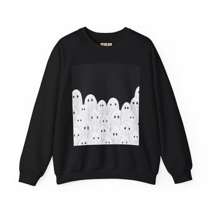 Painted Ghosts Crewneck | Cozy Sweatshirt, Perfect for Halloween, Fall, and Spooky Season