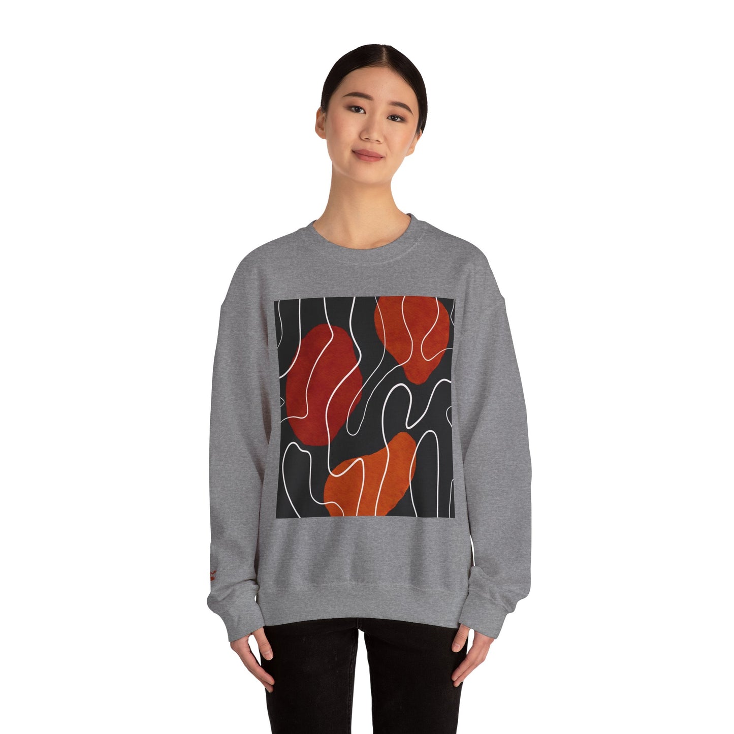 Abstract Modern Crewneck Sweatshirt, Cozy Casual Wear, Gift for Art Lovers, Stylish Layering, Perfect for Fall/Winter, Unique Graphic [...]