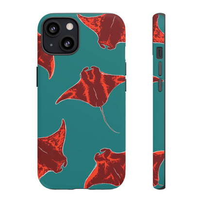 Manta Ray Phone Case, Tropical Phone Cover, Ocean Vibe Accessories, Summer Gift Idea, Marine Animal Merchandise