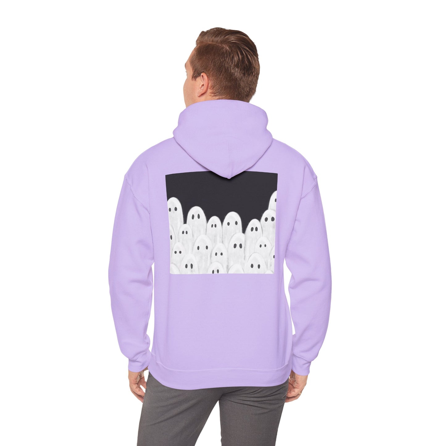 Painted Ghosts Pullover | Halloween Ghost Hoodie, Unisex Boo Sweatshirt, Spooky Gift for Fall, Cozy Halloween Apparel, Ghost Lover Hoodie, Perfect for Spooky Season
