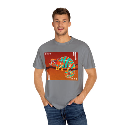 Vibrant Chameleon T-Shirt | Eco-friendly Fashion Tee, Unisex Graphic Tee, Animal Lover Shirt, Gift for Nature Enthusiasts