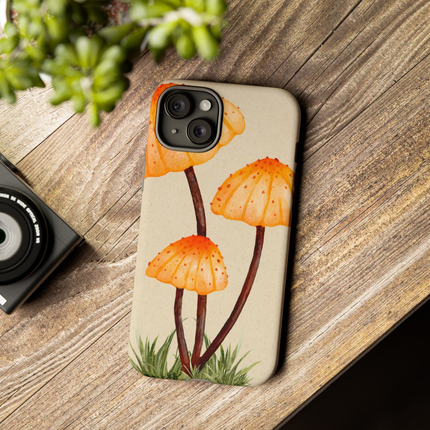 Mushroom Phone Case, Tough Cases for Nature Lovers, Unique Phone Covers, Gifts for Eco Enthusiasts, Fun Protective Cases