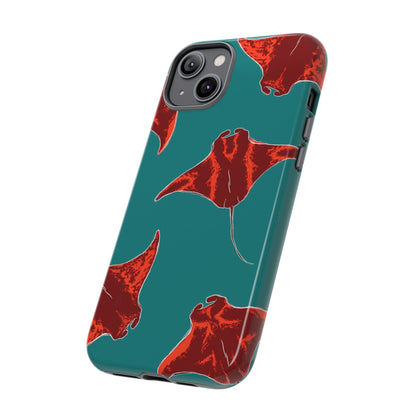 Manta Ray Phone Case, Tropical Phone Cover, Ocean Vibe Accessories, Summer Gift Idea, Marine Animal Merchandise