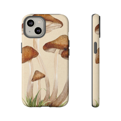 Mushroom Phone Case - Nature Lover, Eco-Friendly Gift, Cute Cell Phone Cover, Aesthetic Tech Accessory, Unique Fall Decor, Artsy Phone Cases, Cute, Gift for Her, Nature-inspired Designs, Durable Cases