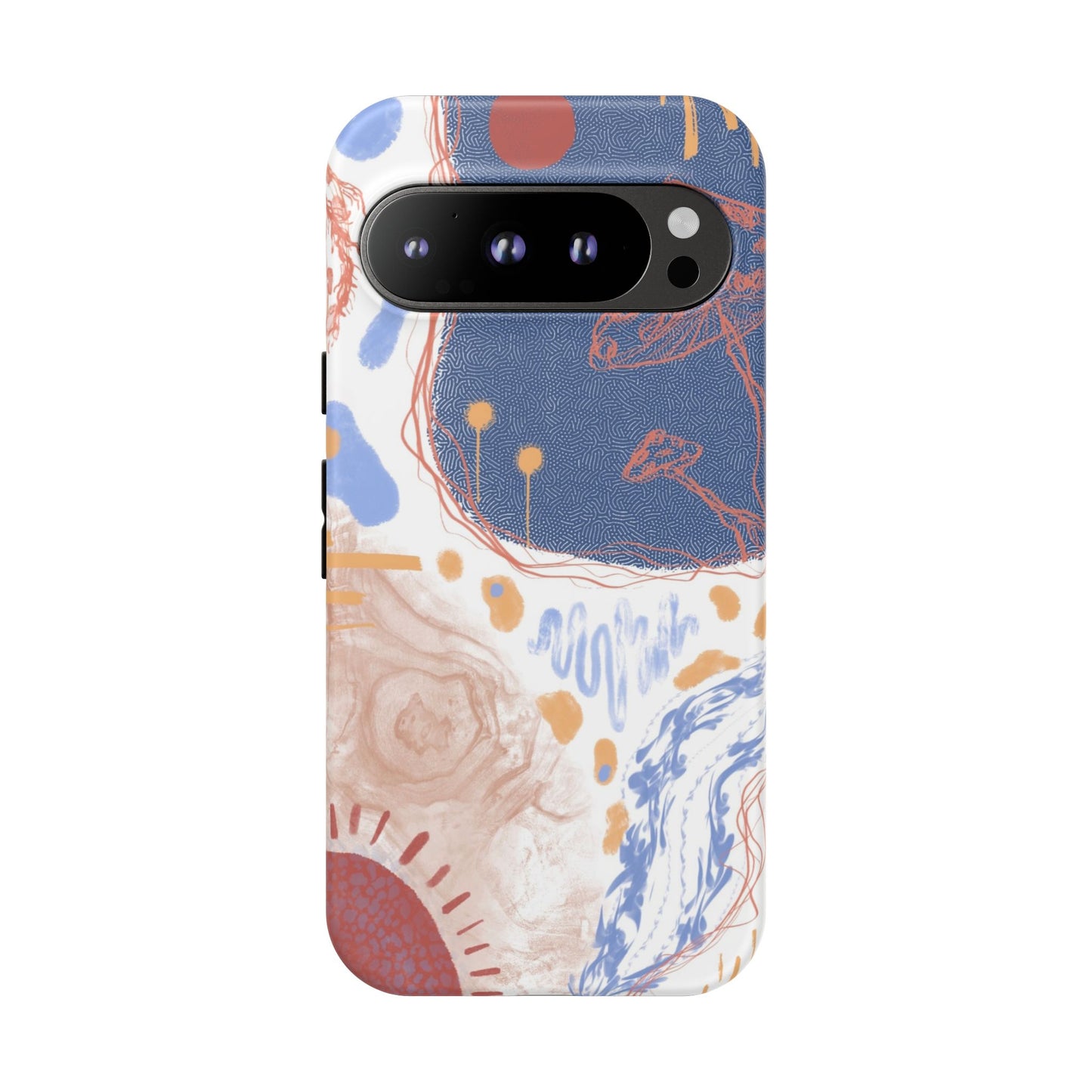 Artistic Phone Case with Abstract Design, Tough Phone Case, Unique Gift, Trendy Accessories, Modern Art Case, Stylish Tech Gear