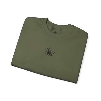 Lotus Flower Unisex Crewneck Sweatshirt, Cozy Sweatshirt, Flower Sweatshirt, Gift for Her, Casual Wear, Spring Fashion