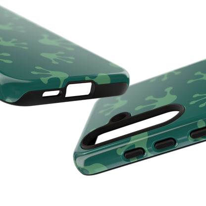 Frog Print Phone Case, Nature Lover Gift, Eco-Friendly Cover, Fun Green Design, Unique Frog Accessories